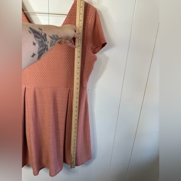 Maurice’s Mauve Pink Waffle Knit A-Line Women’s Dress Size Large - Picture 5 of 10